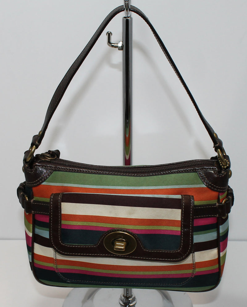 Handbag Coach Black in Cotton - 40448503