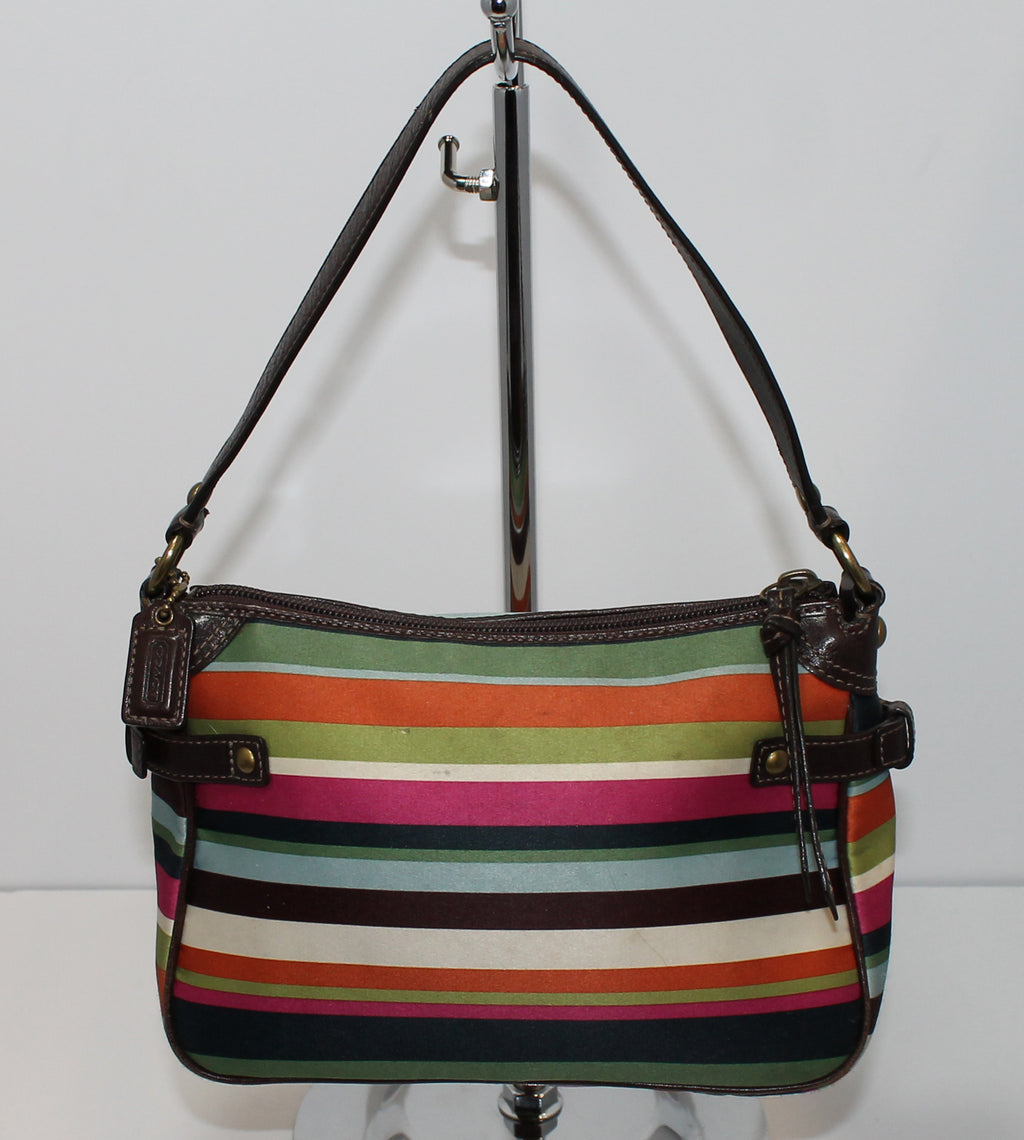 Buy Vintage new Ladies Canvas Shoulder Bag No Tags Multi-colored Horizontal  Stripes Roomy Oversized Purse W/ Top Zippered Closure NOS Online in India -  Etsy
