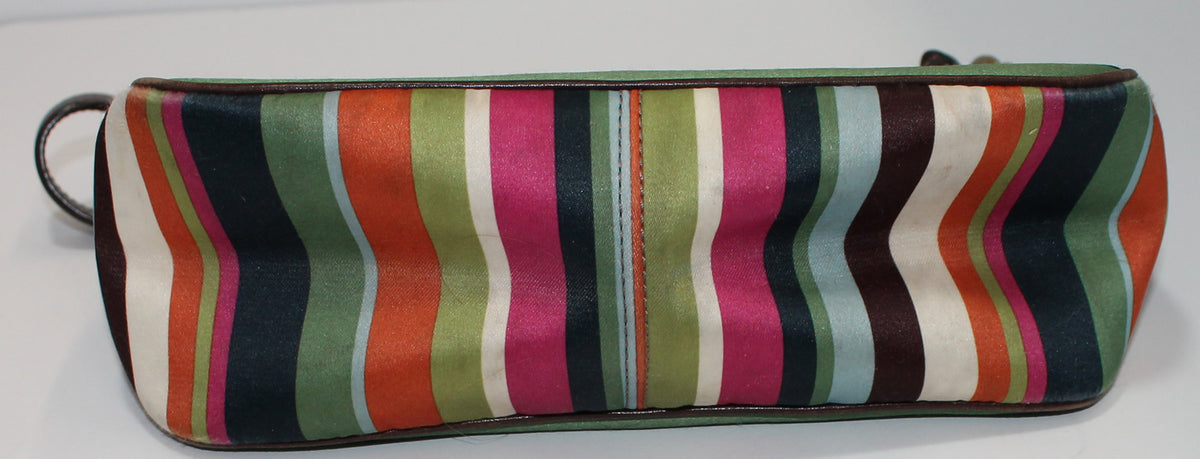 (H102) Coach Legacy Multicolor Striped hotsell Mini Purse