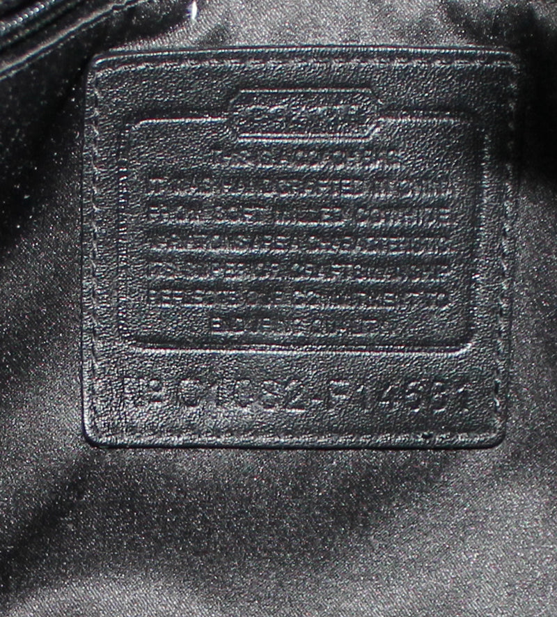 Coach Purse: F14681 Black Penelope Pebbeled Shoulder Bag