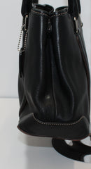 Coach Purse: 7586 Black Leather Satchel