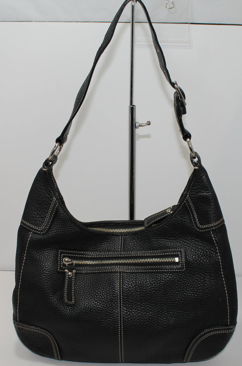 coach hamilton backpack Coach Purse: F13956 Black Hamilton Leather Hobo Bag
