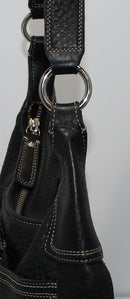 Coach Purse: F13956 Black Hamilton Leather Hobo Bag