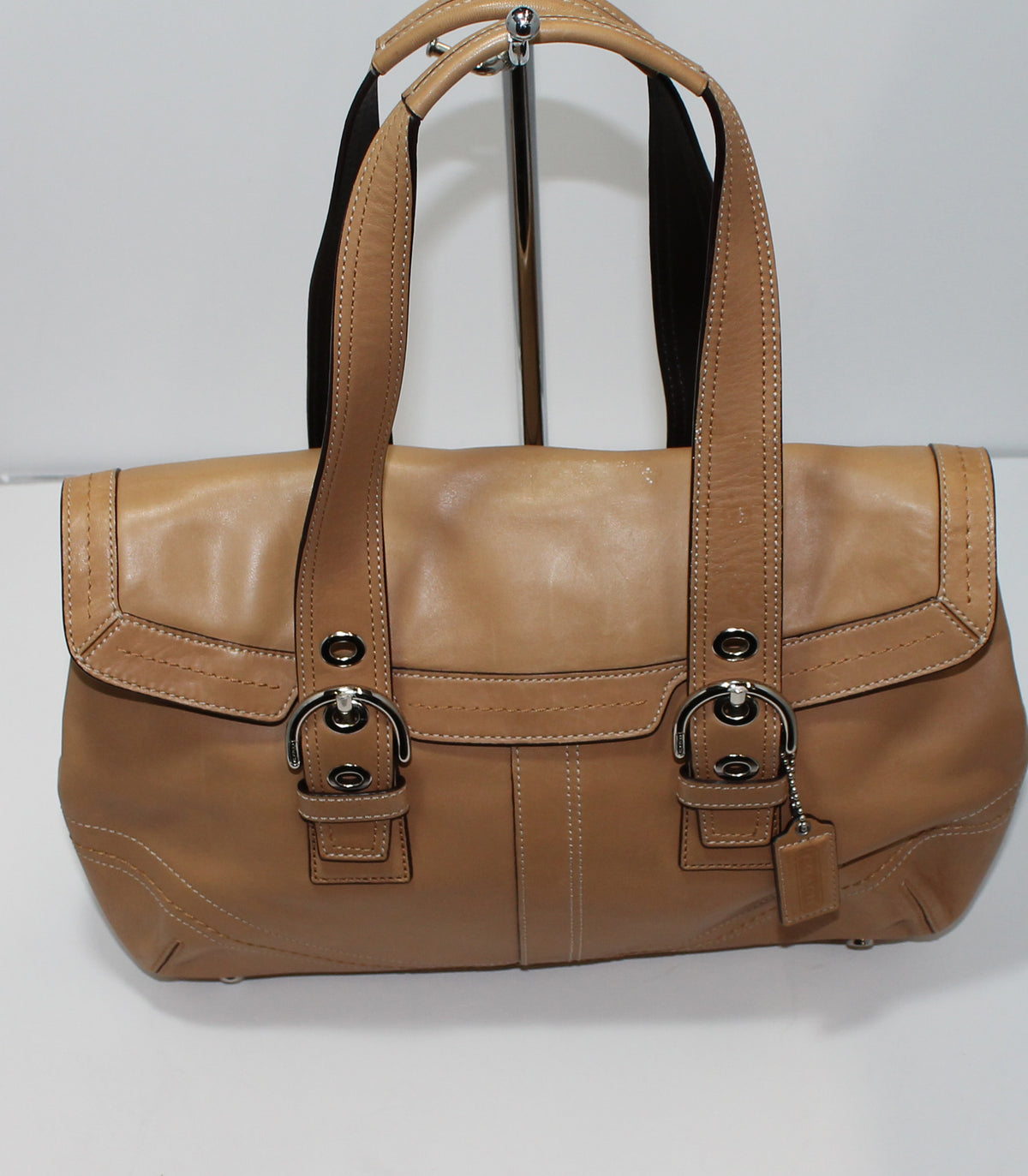 Coach Purse F12304 Beige Soho Shoulder Bag