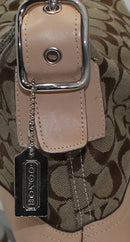 Coach Purse: 9363 Signature Beige Shoulder Bag