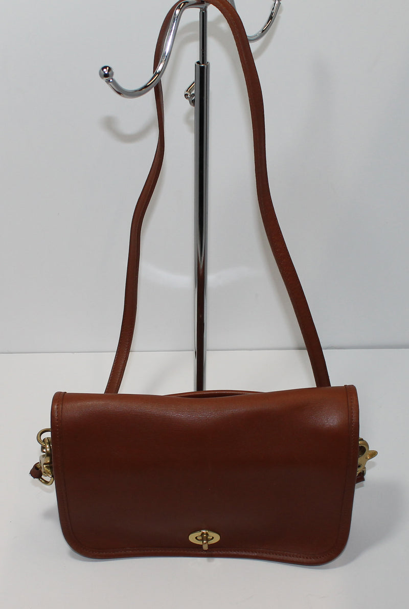Coach Purse: 9755 Brown Leather Shoulder Bag