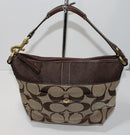Coach Purse: 11957 Tan Monogram Shoulder Bag
