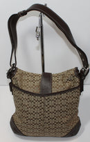 Coach Purse: 6376 Signature Brown Shoulder Bag