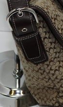 Coach Purse: 6376 Signature Brown Shoulder Bag