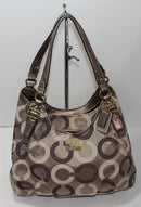 Coach Purse: 19844 Khaki Madison Shoulder Bag