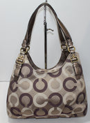 Coach Purse: 19844 Khaki Madison Shoulder Bag