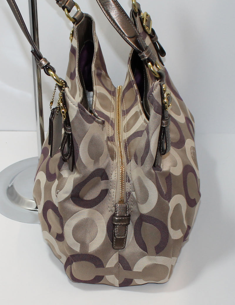 Coach Purse: 19844 Khaki Madison Shoulder Bag