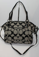 Coach Purse: F17948 Signature Black Monogram Tote Bag