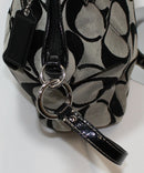 Coach Purse: F17948 Signature Black Monogram Tote Bag