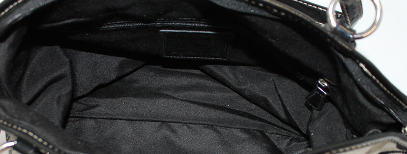Coach Purse: F17948 Signature Black Monogram Tote Bag