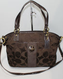 Coach Purse: F18034 Signature Brown Monogram Shoulder Bag