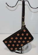 Coach Wristlet: 48563 Brown & Orange Grommet