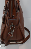 Coach Purse: 34816 Brown Swagger Leather Satchel