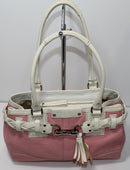 Coach Purse: F13084 Pink Hampton Leather Satchel
