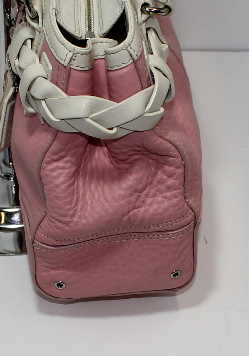Coach bag pink gold metallic F29170 Sierra Satchel leather COACH handbag  shoulder grain ladies | eLADY Globazone
