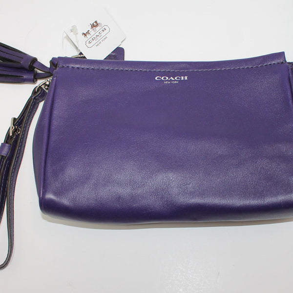 Purple Coach Purse Genuine New Never Used Leather Crossbody Bag | eBay