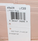 Coach Wallet: F49609 Pink Madison Gathered Twist Wallet