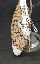 Coach Purse: 3577 White Signature Monogram Tote Bag