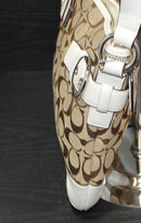 Coach Purse: 3577 White Signature Monogram Tote Bag