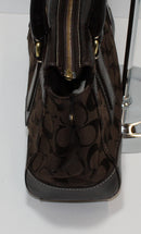 Coach Purse: 11062 Brown Signature Hampton Satchel
