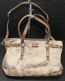 Coach Purse: 16366 Gold Dotted Madison Shoulder Bag