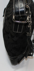 Coach Purse: 6366 Black Leather Signature Shoulder Bag