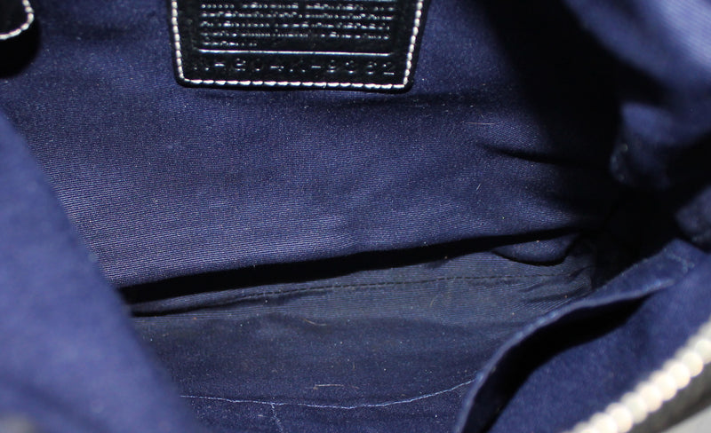 Coach Purse: 6366 Black Leather Signature Shoulder Bag