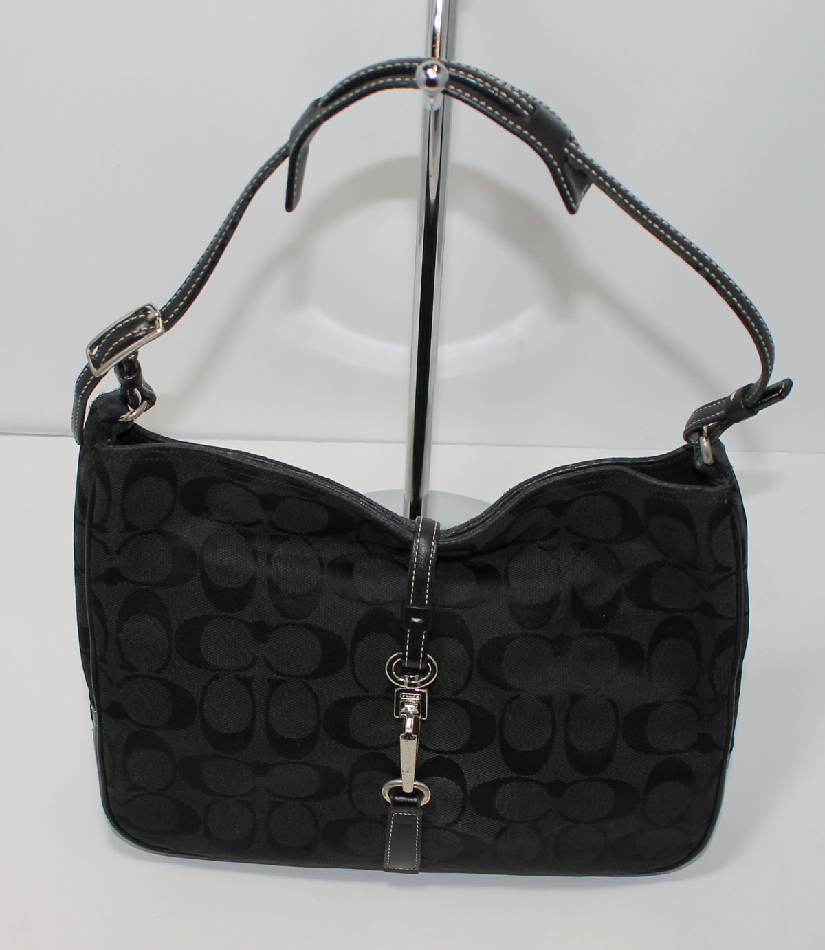 COACH Hampton 12459 Coach Purse: 6091 Black Hampton Shoulder Bag