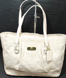 Coach Purse: 17815 Ivory Leather Shoulder Bag