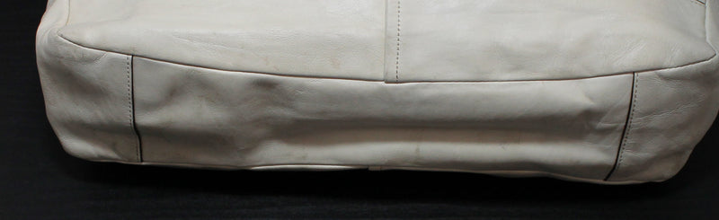 Coach Purse: 17815 Ivory Leather Shoulder Bag