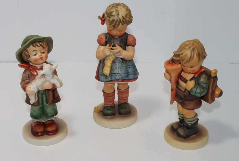 Hummel Figurine Lot Little Scholar, Lost Sheep, Stitch in Time  (AP 1576 )