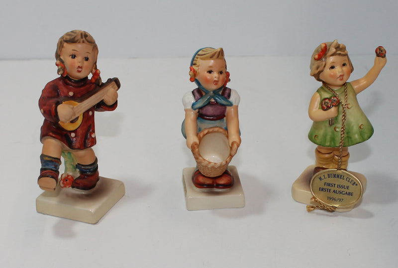 Hummel Figurine Lot Happiness, Little Helper,Forever Yours Sign see Photo (AP 1586 )