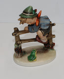 Hummel Figurine Escape to Safety 201 Boy on Fence (AP 1643 ) TMK 2