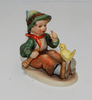 Hummel Figurine Singing Lessons Boy and bird singing TMK 2 (AP 1663 )