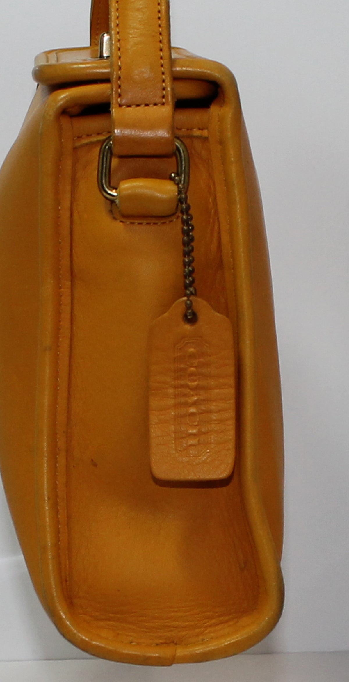 Coach Purse: 9043 Yellow Geometric Leather Tote Bag