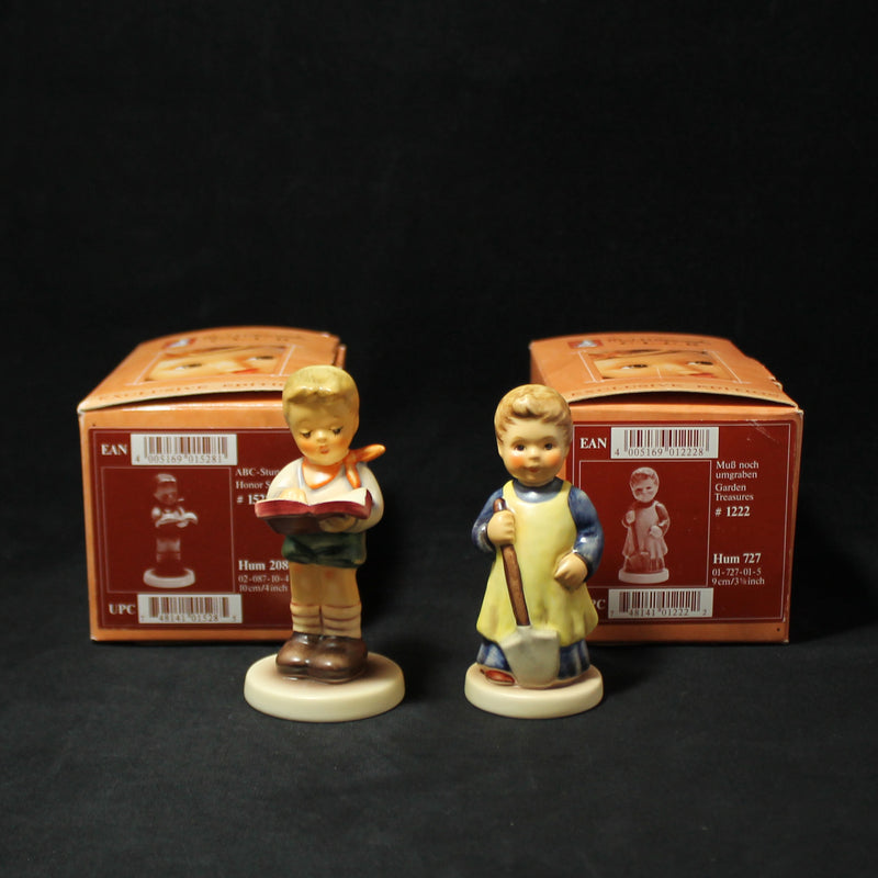 M.J. Hummel Lot of 2  Figurines  In Box Honor Student Garden Treasure 1528 1222