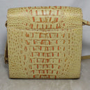 Dooney & Bourke Purse: Orange Canvas Leather Croc Flap Crossbody Bag