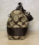 Coach Purse: 17434 Signature Stripe Hobo Bag