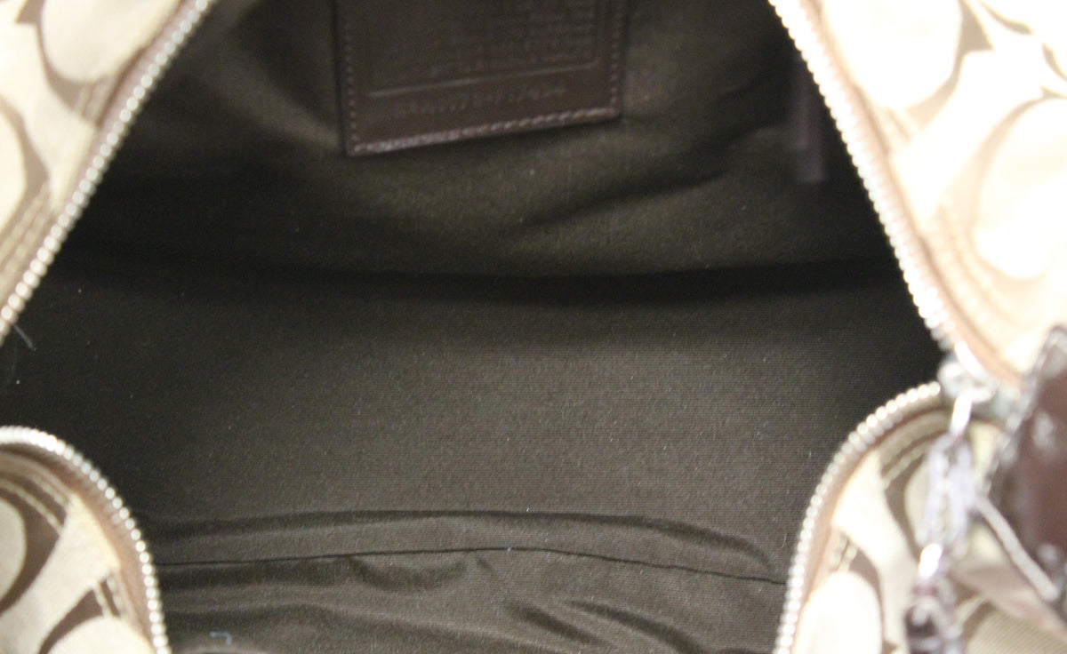 Coach Purse: 17434 Signature Stripe Hobo Bag