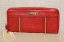 Michael Kors Wallet: F32584 Moxley Red Leather Continental Wallet