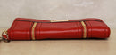 Michael Kors Wallet: F32584 Moxley Red Leather Continental Wallet