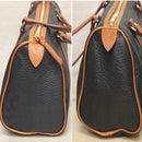Dooney & Bourke Purse: Brown Leather Barrel Bag with Keychain