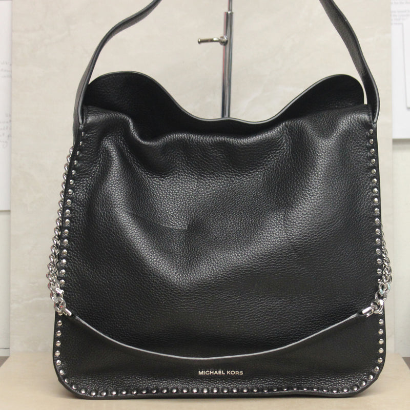 Michael Kors Purse: Astor Black Leather Hobo Bag