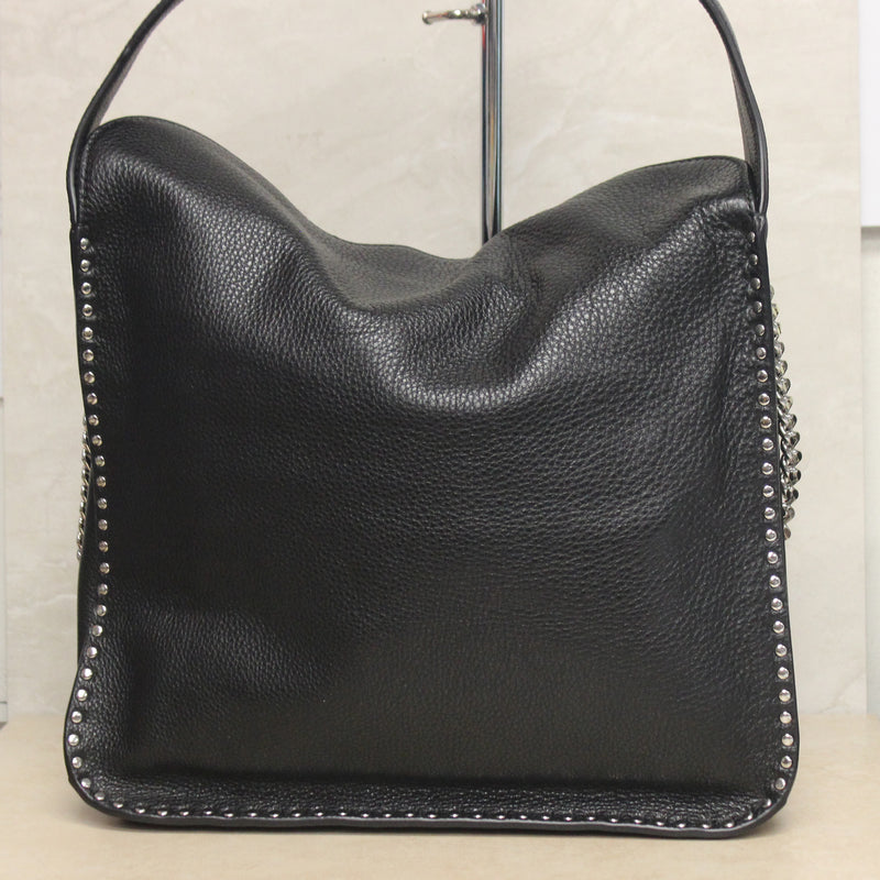 Michael Kors Purse: Astor Black Leather Hobo Bag