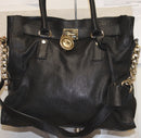 Michael Kors Purse: Hamilton Black Soft Leather Hobo Bag